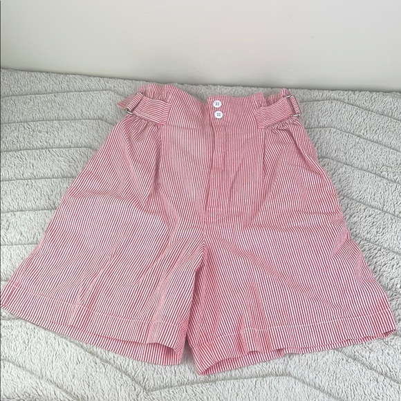 Esprit Pants - Vintage 90s Esprit Sport Seersucker Paper Bag Shorts